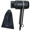 Image de Beurer HC 35 sèche-cheveux compact avec fonction ionique pour des cheveux brillants et lisses, embout concentrateur inclus, 1600-2000 Watt, séchoir noir/rose