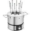 Image de WMF Service à fondue électrique, 1400 W, 8 personnes, Récipient en inox, 8 fourchettes à fondue en Inox 18/10 Cromargan, Haute puissance, LONO 0415130011