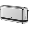 Image de WMF KITCHENMINIS Grille Pain, 1 Fente Extra Longue, 7 Niveaux de Brunissage, Réchauffe Viennoiserie, 4 Fonctions, Inox Cromargan Haute Qualité, 900W, 0414120011