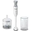Image de Bosch Mixeur plongeant ErgoMixx, moteur 600 W, 12 vitesses et fonction turbo, hachoir, gobelet doseur, blanc/gris, MSM66020