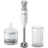 Image de Bosch Mixeur plongeant ErgoMixx, moteur 600 W, 12 vitesses et fonction turbo, hachoir, gobelet doseur, blanc, MSM66120