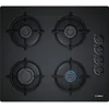 Image de Bosch POP6B6B10 Plaque à gaz Série 2 - Plaque de cuisson encastrable 4 foyers - 60 cm - Noir