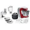 Image de Bosch MUM58720 Robot pâtissier, Acier inoxydable, 1000 W, 3,9 litres, Acier inoxydable et plastique, 7 vitesses, Gris/Rouge