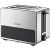 Image de Bosch Haushalt TAT7S25 Grille-pain avec grille spéciale viennoisieries intégrée acier inoxydable, noir