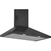 Image de Bosch DWP94BC60 Hotte murale pyramide encastrable - 1 moteur, 3 vitesses d'aspiration - Silencieuse - 60 cm - Noir