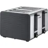 Image de Bosch TAT7S45 Grille-pain à 4 fentes avec arrêt automatique avec fonction décongélation, idéal pour 4 tranches de toast, large fonction lifting, 1800 W, acier inoxydable/gris