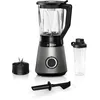 Image de Bosch Electroménager - MMB6174S Serie 4, Mixeur VitaPower mixage direct dans une bouteille ToGo, Système ProPerformance, Moteur de 1200W, Métallique