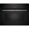 Image de Bosch CEG732XB1 Série 8 - Micro-ondes encastrable - Noir - AutoPilot - 10 programmes automatiques - Éclairage LED uniforme - Porte rabattable - 45 x 60 cm - 1000 W