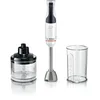 Image de Bosch, mixeur plongeant, ErgoMaster Série 4, moteur 600 watts,variateur de vitesse, système de mixage QuattroBlade, accessoires inclus, blanc, MSM4W220