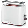 Image de Bosch MyMoment TAT3M121 - Toaster Grille Pain compact - Arrêt automatique - 950 W - Fonction décongélation et réchauffage - Chauffe-viennoiserie amovible - Couleur : Blanc