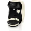 Image de Bosch Machine à café multi-boissons Tassimo Happy friendly, TAS107E, plus de 70 boissons chaudes, OneTouch, cafétière à dosettes, Intellibrew, couleur crème