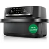 Image de Bosch Air Fryer Série 4, tiroir double 10 L, 2 x 5 L avec fonction SYNC, séparateur, 6 programmes, revêtement sans PFAS, noir, MAFD490B0