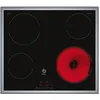 Image de Balay - Plaque vitrocéramique, 60 cm, contrôle coulissant 17 niveaux, fonction mémoire, 4 zones, tactile, 3EB720XR
