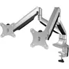 Image de ICY BOX Support de table pour écran IB-MS504-T, Monitorständer mit Tischhalterung für 2 Monitore bis zu 32'' (81 cm) 2 Écran(s) 81,3 cm (32) gris-argent