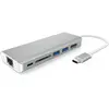 Image de ICY BOX USB-C Laptop Docking Station (6-in-1) avec 1x HDMI (4K à 30Hz), hub USB 3.0 Triple, Alimentation de 100 W, Ethernet Gigabit, Lecteur de Cartes, IB-DK4034-CPD