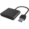 Image de ICY BOX IB-CR301-U3 Externer Multi Card Reader (CF, SD, Micro SD) mit USB 3.0 Hostanschl Hub / lecteur de carte mémoire externe USB 3.0 noir