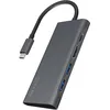 Image de ICY BOX IB-DK4022-CPD USB 3.2 Gen 1 (3.1 Gen 1) Type-C 5000 Mbit/s Anthracite, Noir