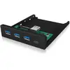Image de ICY BOX 60432 Hub USB 4 ports USB-A USB 3.1 Gen1 5 GBit/s noir