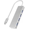 Image de ICY BOX 60437 Hub USB-C avec 4X USB 3.0 Argent/Blanc 60437 Argent