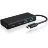 Image de ICY BOX 60511 Hub USB 4 ports USB-A USB 3.0 5 GBit/s avec fiche mâle USB-C noir IB-HUB1426-CPD, USB 3.0 Type-C® Hub zu 2x Type-C® und 2x Type-A USB Anschlüssen