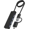 Image de ICY BOX HUB USB 3.0 (4-en-1) avec 4X Ports USB-A, Multi USB, Multipresa, Dock USB, IB-HUB1424-C3