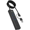 Image de ICY BOX 61065 Hub USB noir IB-HUB1737-C3