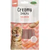 Image de Bubimex - Creamy Snacks Saumon - Friandises Crèmes à Lécher pour Chats - Texture Lisse, Onctueuse et Appétissante - Stimule l'Appétit et Favorise l'Hydratation - 4 x 15 g (Lot de 5)