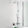 Image de HSK RS 200 Colonne de douche en applique avec bec déverseur, Mitigeur thermostatique, 1006700-KB5,