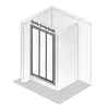 Image de HSK Favorit Porte coulissante, pour niche, pour paroi latérale, 100075-01-10,