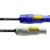 Image de Câble de raccordement alimentation Cordial CFCA 1,5 FCB [1x PowerCon mâle - 1x PowerCon mâle] bleu, blanc 1.5 m