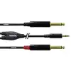 Image de Câble adaptateur audio [1x Jack mâle 3.5 mm - 2x Jack mâle 6.35 mm] Cordial CFY3WPP noir 3.00 m