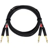 Image de Cordial CFU 3 PP Double câble jack 3 m fiche Rean - Câble Audio