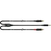 Image de CORDIAL CABLES Câble Y bretelle minijack stéréo/2 jack mono longs 1,5 m CÂBLES BRETELLE Essentials Mini-Jack / Jack
