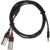 Image de Cordial Câble 3,5 st / 2x XLR mâle 1,5 m CFY 1,5 WMM-LONG - Câble d'Insertion
