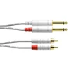 Image de CORDIAL Câble audio double jack/Rca 3 m blanc