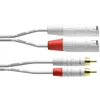 Image de CORDIAL CABLES Câble audio double XLR mâles/Rca 3 m blanc CÂBLES AUDIO Essentials RCA