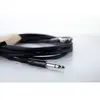 Image de Câble de raccordement Cordial 14817 Jack audio [1x Jack mâle 6,3 mm (stéréo) - 1x Jack mâle 6,3 mm (stéréo)] 3 m noir gaine en PVC, torsadé