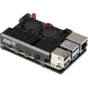 Image de Joy-it Armor Case BLOCK ACTIVE Boîtier pour ordinateur monocarte Convient pour (kits de développement): Raspberry Pi® avec refroidisseur actif noir