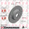 Image de OTTO ZIMMERMANN GMBH Disque de frein arrière gauche pour BMW: M6, M5 (Ref: 150.3475.70)