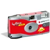 Image de AgfaPhoto 601020 - Appareil Photo Jetable LeBox Flash, 27 Photos, Objectif Optique 31 mm - Gris et Rouge (Lot de 2)