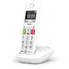 Image de Gigaset E290 - Téléphone Fixe sans Fil Blanc avec Grand écran rétroéclairé, Larges Touches, Fonction Blocage D'appels & Amazon Basics Piles Rechargeables AAA, Pré-Chargées - Lot de 12