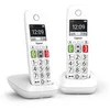 Image de Gigaset E290 Duo - Téléphone Fixe sans Fil Blanc, 2 combinés avec Grand écran rétroéclairé, larges Touches, Fonction Blocage D'appels [Version Française]