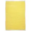 Image de Theko | Dhurry Tapis en 100% Coton à Tissage Plat Happy Cotton | tissé à la Main | Couleur : Jaune | 40 x 60 cm