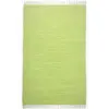 Image de Theko | Dhurry Tapis 100% Coton tissé Plat Happy Cotton | Tissé à la Main | Couleur : Vert | 160 x 230 cm
