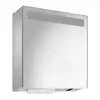 Image de Wagner-Ewar A-Line Armoire de toilette avec distributeur de serviettes en papier et distributeur de savon automatique, 1 porte, 727891, WP650e