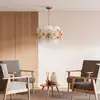 Image de Maytoni Aster Suspension ronde à 8 sources lumineuses, E14, MOD007PL-08G,