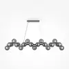 Image de Maytoni Dallas Suspension linéaire à 25 sources lumineuses, G9, MOD547PL-25CH,