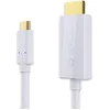 Image de sonero UCC011-020 USB C câble HDMI 2.0, 4K @ 60Hz avec 18Gbps, USB 3.1, Old Fashion, Thunderbolt 3 compatible avec MacBook Pro, Samsung S8, Dell XPS 15 et d'autres ordinateurs USB-C, 2,0m, blanc