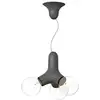 Image de Next DNA Suspension à 3 sources lumineuses, E27, DNA-PL-SINGLE-3-GM,