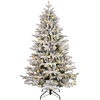 Image de SALCAR Sapin de Noël Artificiel Enneigé 180 cm avec 300 LED Blanc Chaud | 1230 Branches pour Décoration de Fêtes